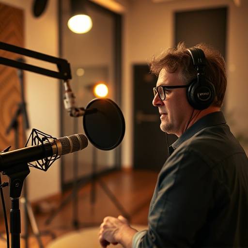 Profesjonell voiceover opptak for reklame